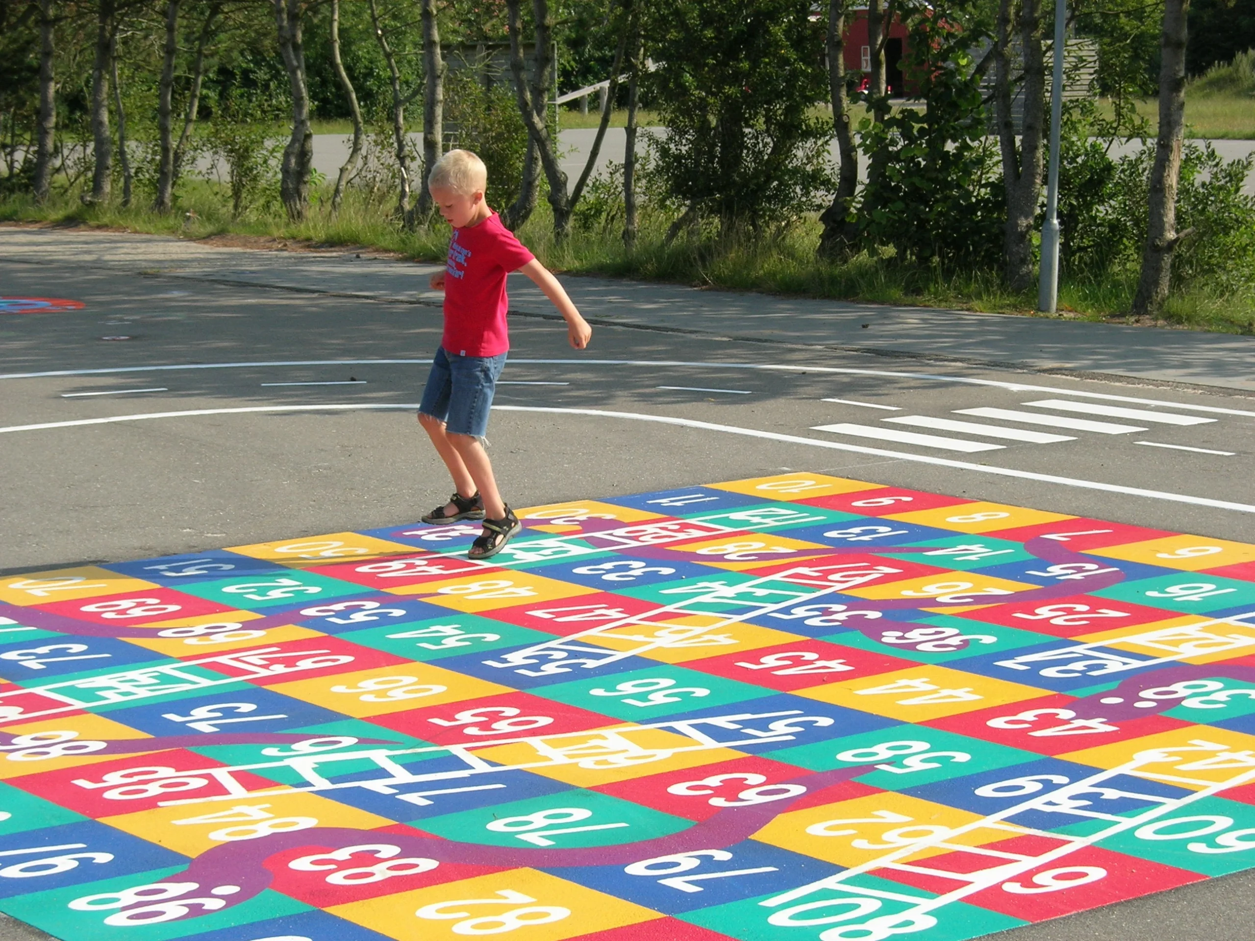 Cijferstrap schoolplein pleinstickers pleinplezier schoolpleinplakkers